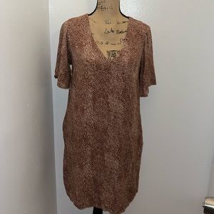 A New Day Printed Casual Dress